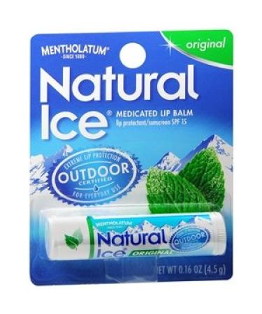 Mentholatum Natural Ice Lip Balm Original SPF 15 1 Each