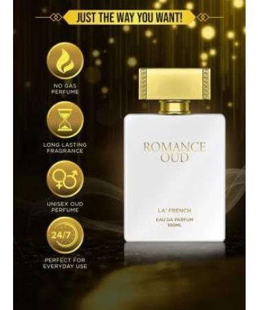Romance Oudh Perfume for Men & Women 100ml Long Lasting Fragrance Premium Luxurious Scent Blended with Agarwood Jasmine Sandalwood & Vanilla - Buy Online on GoSupps.com