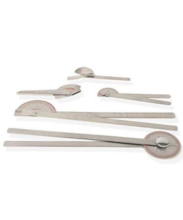 Gima Goniometer with Long Arms - Stainless Steel Joint Measurement Tool (35 cm 14 in 360 180 ) - Accurate & Durable for All Joints - Buy Online on GoSupps.com