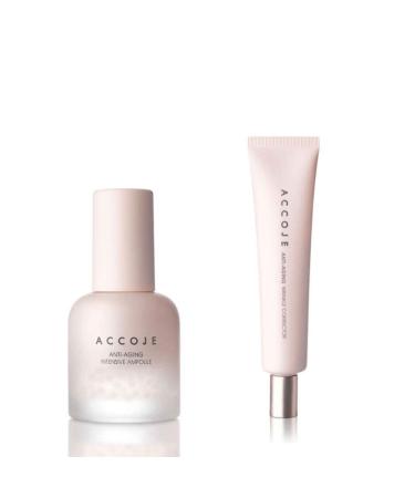 ACCOJE Korean Skin Care Anti Aging Wrinkle Corrector + Anti Aging Intensive Ampoule Natural Skin Care Paraben