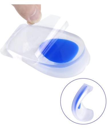 Heel Inserts GEL Thick Orthotic Cushion Liner for Women - Soft Sports Foot Support & Heel Blister Prevention (Blue Large - Buy Online on GoSupps.com