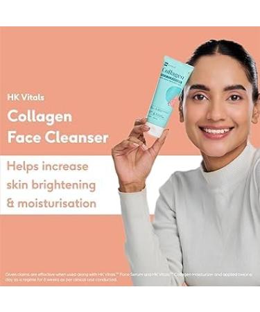 Collagen Face Cleanser 100ml | Lightweight Non-Drying Gel with Aloe Vera - All Skin Types - Buy Online on GoSupps.com