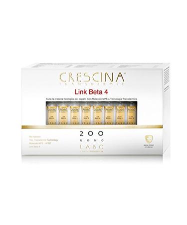 Labo Crescina Transdermic Link Beta-4 Hair Growth 200 Ampoules for Men