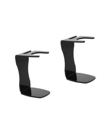Fomiyes 2st razor stand holder for razor stand of universal shaving stand manual shaving stand men shaving stands shaving stand shaving organizer man combo plate pearl 11.2*7.6cmx2pcs blackx2st