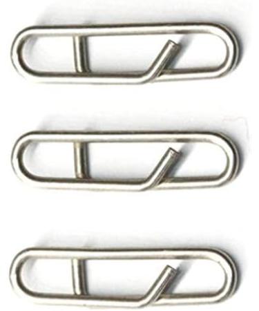 JJZS 100pcs Stainless Steel Power Clips - Lure Connector Snaps for Fast Change - 23mm, 70lbs - Kayak & Drifting Fishing - Buy Online on GoSupps.com