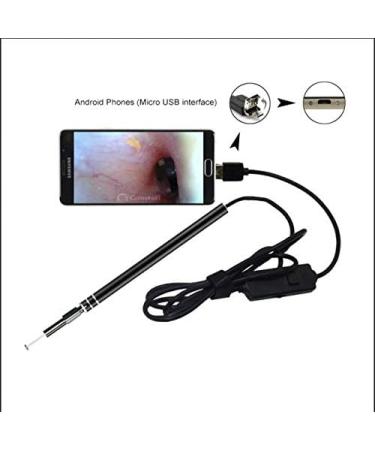 5.5mm Ear Wax Removal Tool Endoscope with 6 LED Light for Windows PC & Android - Otoscope Ear Camera for Ear Cleaning with OTG Function - Buy Online on GoSupps.com