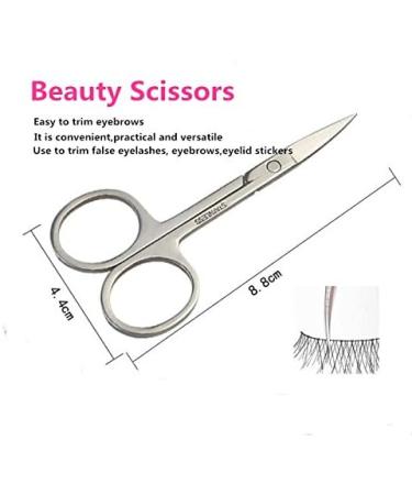 Yimart Professional Eyebrow Tweezer Set - Stainless Steel Eye Lashes Tweezers Kit for False Eyelash Extensions - 7Pcs Makeup Tool Set - Buy Online on GoSupps.com