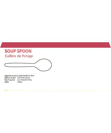 Packpact Pack of 1000 Light-Weight White Disposable Spoons Perfect for Everyday Use. Convenient and Affordable Disposable Utensils Ideal for Parties Picnics and Catering Events. - Buy Online on GoSupps.com