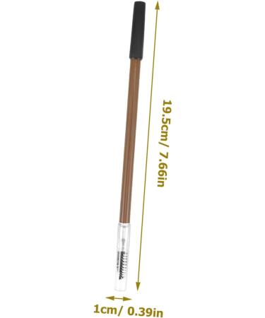 WOONEKY Wooden Brow Pencil Portable Brow Pencil Wood Brow Pencil Makeup Eyebrow Pencil Coffee 1 count (Pack of 1) Coffee - Buy Online on GoSupps.com