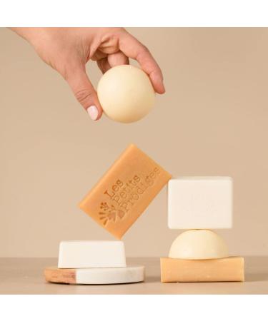 Organic Almond Solid Conditioner 100% Natural - All Hair Types - Made in France - Respects the Scalp - Not Tested on Animals - Recyclable Packaging - LES PETITS PRODIGES - Buy Online on GoSupps.com