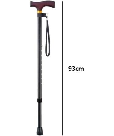 Crutches Retractable Old Man's Solid Wood Handle Anti-Skid Walking aid Crutches Prosperous - Buy Online on GoSupps.com
