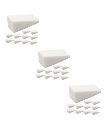 FRCOLOR 60 Pcs Nail Sponge Nail Gradient Sponge Gradient Sponge for Nail Arts Makeup Wedge Sponge Applicator Nail Art Sponge Manicure Sponge Gradient Sponge Nail Art Nail Art Supply 1 Count (Pack of 1) Whitex3pcs