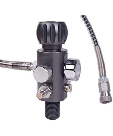 M18x1.5 Paintball Fill Station Dual Gauge Valve with 20 High Pressure Hose - Up to 4500psi | PCP Air Gun Charging System - Buy Online on GoSupps.com