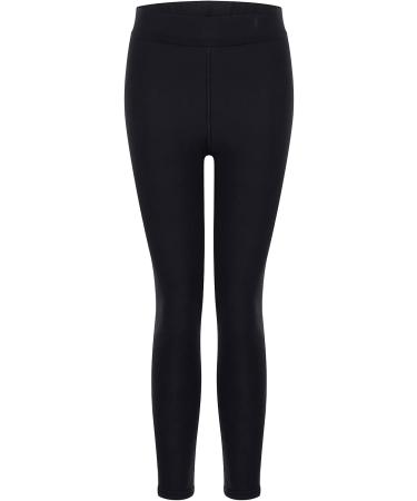 FAVIPT Fleece Lined Plus Size High Waisted Thermal Leggings - Black - Buy Online on GoSupps.com