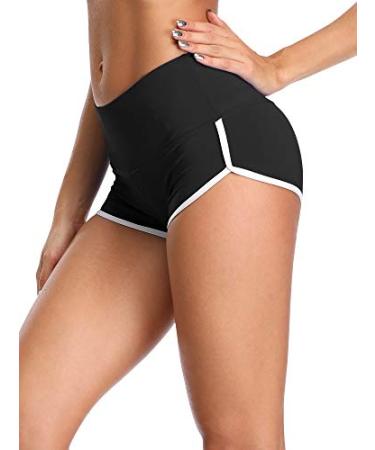 CADMUS Women's Workout Yoga Gym Shorts Medium Pack of 1:1301# Black