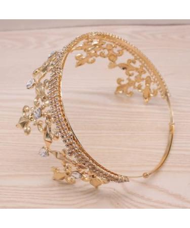 YOVECATHOU Royal King Crown - Metal Prince Crowns Tiaras for Birthday, Prom, Halloween - Gold - Buy Online on GoSupps.com