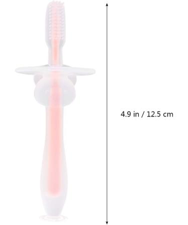 Buy Tahnbrush - Soft Silicone Toddler & Baby Toothbrush Set (8 Piece) | Tooth Training for Newborns - Pink - Buy Online on GoSupps.com