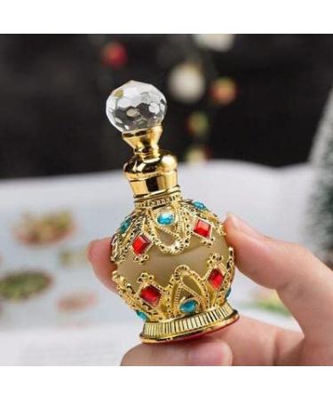 Liwein Vintage Perfumed Bottles - Refillable 15ml Glass Perfume Bottles (2 Pack) - Crystal Small Empty Fragrance Bottles for Travel & Personal Use - Buy Online on GoSupps.com