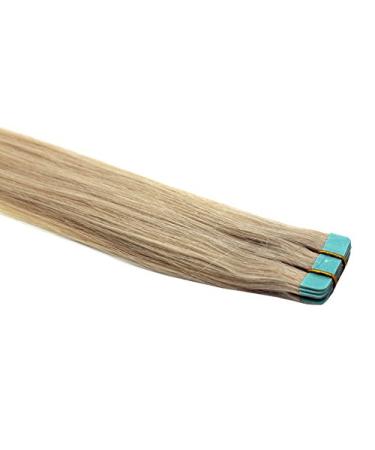 Tape In / On 100% Human Hair Remy Hair Extensions Hair Extension 2.5g / Weft (50cm - 10 Wefts - #60 White Blonde)