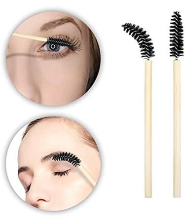 G2PLUS 50PCS Bamboo Lash Mascara Wands - Black Disposable Eyelash Brushes Spoolies- Eyelash Mascara Applicator Brush Makeup Tools for Eye Lash Extensions 50 Count (Pack of 1) Black - Buy Online on GoSupps.com