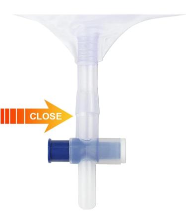 Buy 1pc 2000ml Urinary Drainage Bag with Anti-Reflux Chamber - Durable Urine Collection Bag with Clips & Hook for Reliable Drainage - Buy Online on GoSupps.com