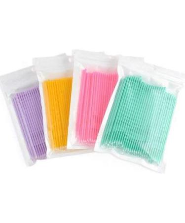GIVBRO Micro Disposable Eyelash Extension Individual Applicators Mascara Brush for Women Color Random 100 Pieces