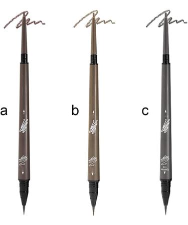 twcrvil Eyebrow Pencil Double for Head Waterproof Long Lasting Eye Brow Coloring Shaping Drawing Pen Cosmetics Makeup Accessories Girls Chestnut - Buy Online on GoSupps.com
