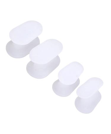 Toe Separators Silicone Gel Toe Separator Hammer Toe Corrector for Women Men Toe Isolator Gel Splints Relieves Corn Callus 8pairs (S/L)