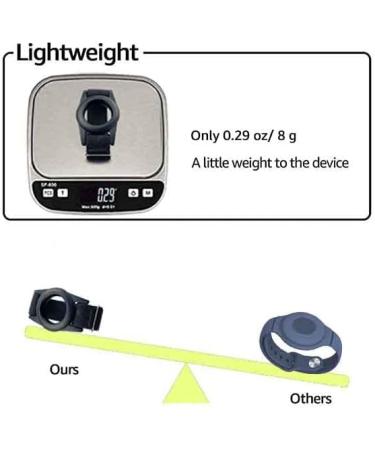 Buy Airtag Bracelet for Children - 2-Pack Adjustable GPS Wristband Compatible with Apple Finder - Durable Silicone Case in Black/Blue - Buy Online on GoSupps.com