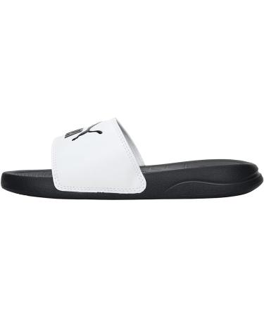 PUMA Unisex Baby Popcat 20 Jr Shower & Bath Shoes - 37 EU White/Black | International Shipping Available - Buy Online on GoSupps.com