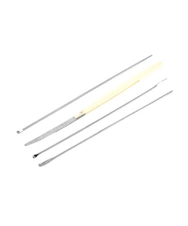 NOLITOY Set Ear Spoon Ear Suit Lemon Cups Pelvic Model Female Underwear Sugar n Cream Yarn Ear Scoop Mini Barometer Herramienta De Eliminacion De De Stainless Steel Earpick Silver Medium