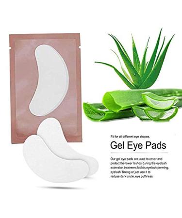 100 Pairs Under Eye Gel Pads - Hydrogel Eye Patches for Lash Extension - 100% Natural Lint Free - DIY Lashes Supplies (Pink) - Buy Online on GoSupps.com