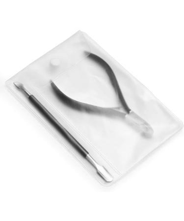 Professional Grade Stainless Steel Cuticle Nipper with Pusher - Durable Manicure Tool (Black) - Buy Online on GoSupps.com