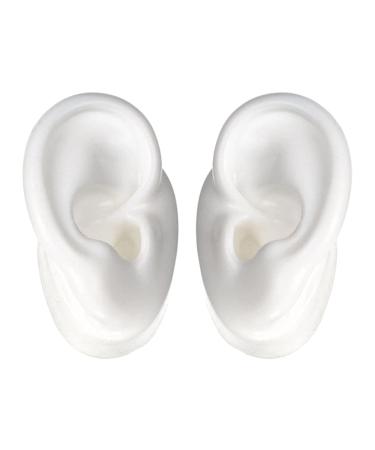 1 Pair Ear Mold Practice Tool Simulation Ear Model Acupoint Learning Tool Ear Models Artificial Display Ear Model Silicone Ear Model Auditory Meatus Model Imitation Real Ear