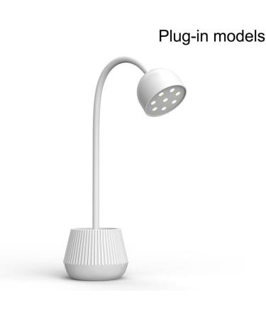 dijiusidy Nail Dryer Flexible Gooseneck Adjustable LED Hands-free Manicure Polish Gel Lamp Lighting Home Fingernail Light Direct Power - Buy Online on GoSupps.com