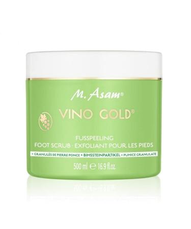 M. Asam Vino Gold Foot peeling (500ml) - peeling for the feet with natural pumice stone granules & slippers vitalized & maintains heavy feet & cracked heels 500 ml (1 Pack)