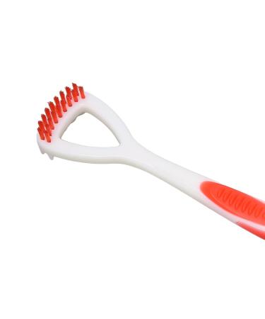 Buy Tongue Scraper & Brush for Bad Breath | Effective Oral Care for Adults & Kids - Red - Buy Online on GoSupps.com