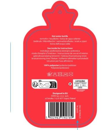 Buy Soxo Funny Hot Water Bottle with Cover - Unique Gift for Men & Women - Cat Design - International Shipping Available - Buy Online on GoSupps.com