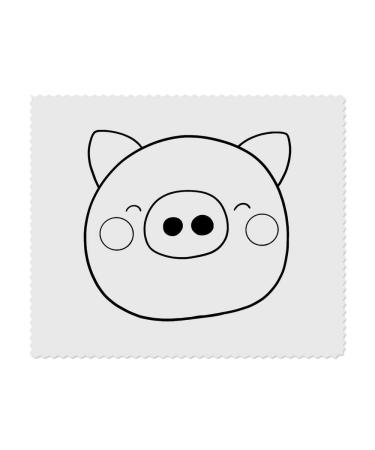 2 x 'Happy Pig' microfiber lens/glasses cleaning cloths (LC00024044)