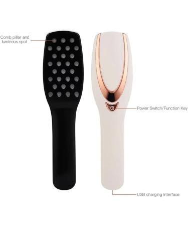 Jimenez 3-in-1 Phototherapy LED Scalp Massager | Rechargeable Anti-Hair Loss Brush for Hair Growth & Relaxation - Buy Online on GoSupps.com