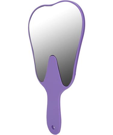 Cute Tooth Shaped Mirror with Handle Small Gift for Dental Clinic 3 Colors Available PC Material Designed for Oral Observation (Purple) - Buy Online on GoSupps.com