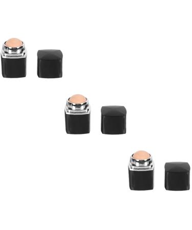 FRCOLOR 3 Pcs Facial Oil Absorbing Ball Toe Dividers for Nail Polish Face Cleaning Oil Roller Cleaner Grease 5x2.8cmx3pcs Blackx3pcs