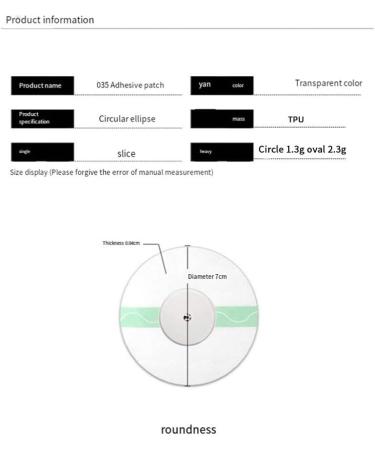 Pteanecay 10PCS Without Trace Fixed Sensor Stickers Non- Waterproof Adhesion Stickers Small Electronic Dynamic Blood Glucose Sensor Stickers - Buy Online on GoSupps.com