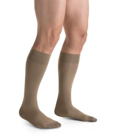 JOBST for Men Knee High Closed Toe Compression Stockings Extra Firm Legware for All Day Comfort for Males Compression Class- 20-30