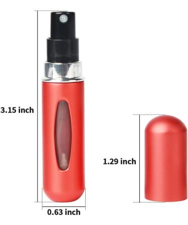 Portable 5ml Mini Perfume Atomizer Bottles - 4 Pack | Refillable Spray Bottles for Travel - Buy Online on GoSupps.com