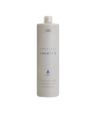 Lana Brasiles | Tropical Coconut Smoothing Hair Treatment | All Hair Types | Smooth And Natural | (1000 ml / 33.8 fl.oz.) 1000 ml / 33.8 Fl Oz