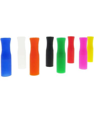 20pcs Silicone Straw Tip Metal Straw Tips Multi-Color Prevent Scald Straw Cover Food Grade Straws Nozzles Tips Fit for 1/4 Inch Wide Straws - Buy Online on GoSupps.com