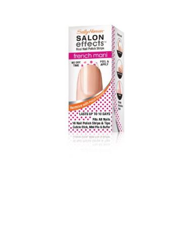 Sally Hansen Salon Effects French Mani Real Nail Polish Strips Polka Party 16 Count