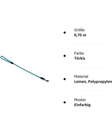 Buy Turquoise Rope Dog Leash - 10mm 7 Lengths 27 Colors | International Shipping Available - Buy Online on GoSupps.com