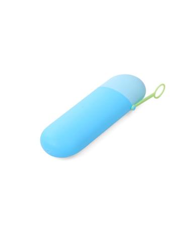 Digjobk toothbrush mug plastic portable toothbrush storage box towel tooth cup at home storage organizer bathroom tool for toothpaste travel (color: e) 19.5*6 e